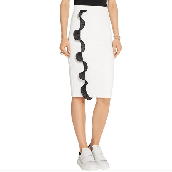 Opening Ceremony Dresses & Skirts - Opening Ceremony Stretch Ponte Pencil Skirt with Ruffle